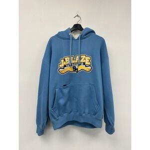 Vintage Johnny Blaze Hoodie Mens Large Blue 97 Logo Pullover Streetwear 90s